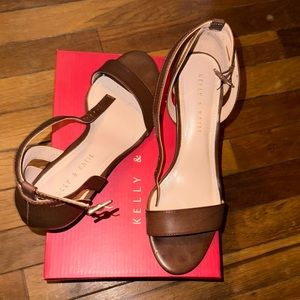 Dark brown Kelly and Katie wedge heel